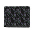 Embroidery Lavender Pattern Print Bifold Wallet