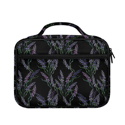 Embroidery Lavender Pattern Print Briefcase Bible Bag