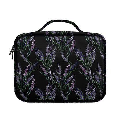 Embroidery Lavender Pattern Print Briefcase Bible Bag