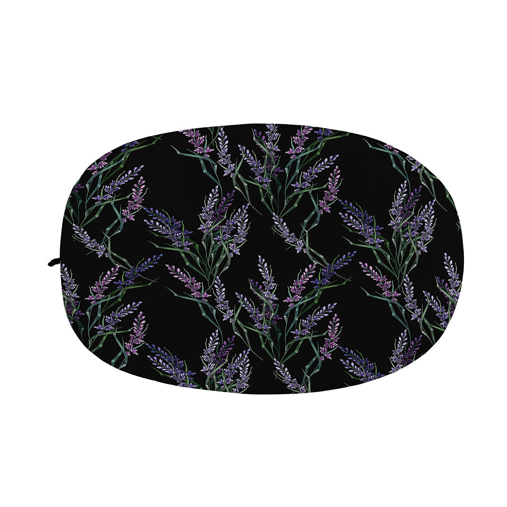 Embroidery Lavender Pattern Print Car Side Mirror Covers