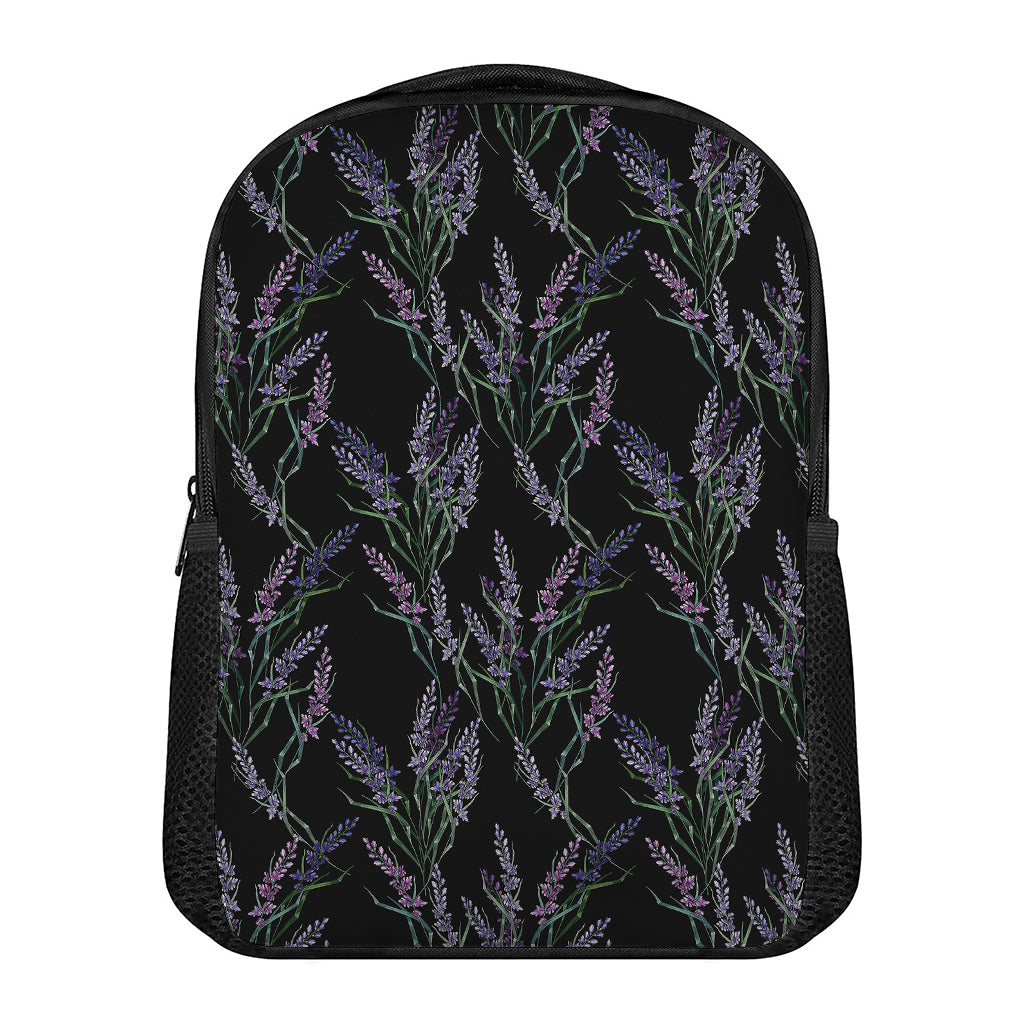 Embroidery Lavender Pattern Print Casual Backpack