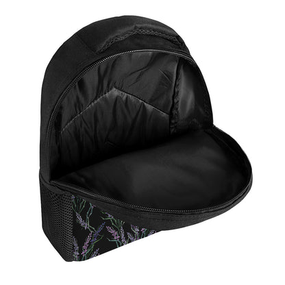 Embroidery Lavender Pattern Print Casual Backpack