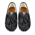 Embroidery Lavender Pattern Print Casual Shoes