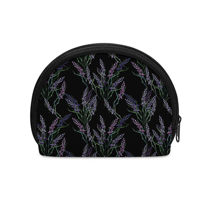 Embroidery Lavender Pattern Print Coin Purse