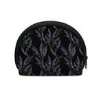 Embroidery Lavender Pattern Print Coin Purse