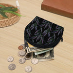 Embroidery Lavender Pattern Print Coin Purse