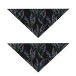 Embroidery Lavender Pattern Print Dog Bandana