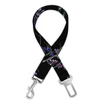 Embroidery Lavender Pattern Print Dog Seat Belt