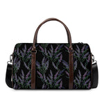 Embroidery Lavender Pattern Print Duffle Bag