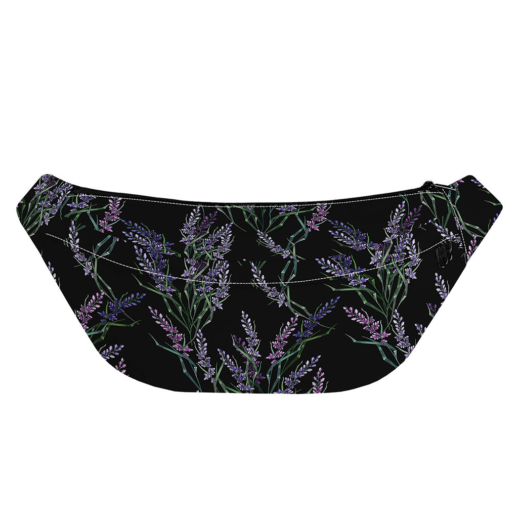 Embroidery Lavender Pattern Print Fanny Pack