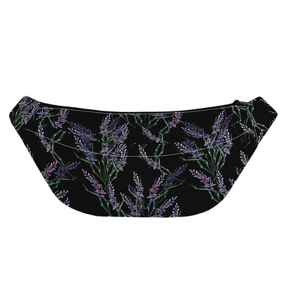 Embroidery Lavender Pattern Print Fanny Pack
