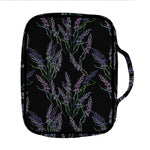 Embroidery Lavender Pattern Print Front Pocket Bible Bag