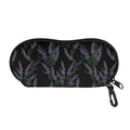 Embroidery Lavender Pattern Print Glasses Case