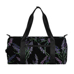 Embroidery Lavender Pattern Print Gym Bag