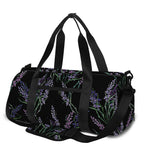 Embroidery Lavender Pattern Print Gym Bag