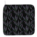 Embroidery Lavender Pattern Print Hand Towel