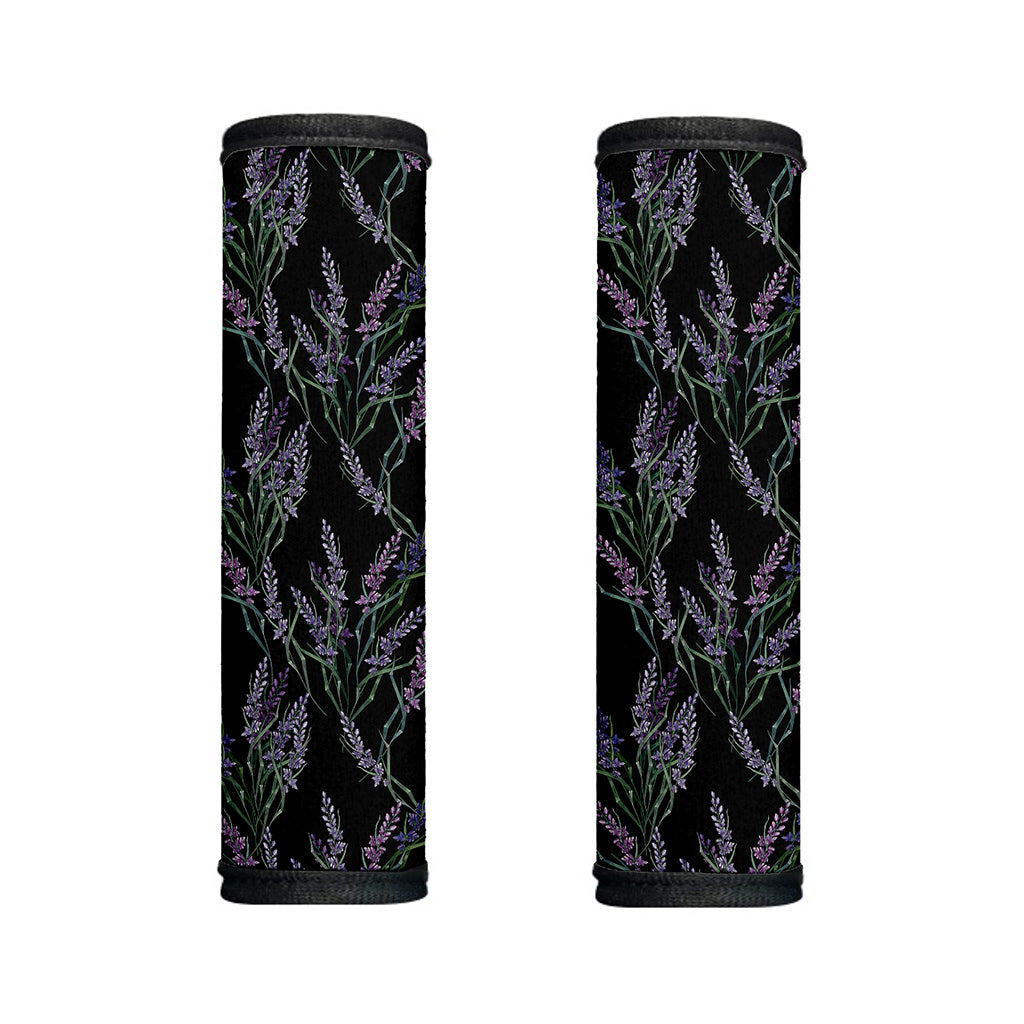 Embroidery Lavender Pattern Print Handle Covers