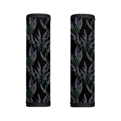Embroidery Lavender Pattern Print Handle Covers