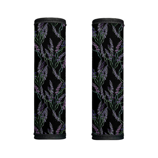 Embroidery Lavender Pattern Print Handle Covers