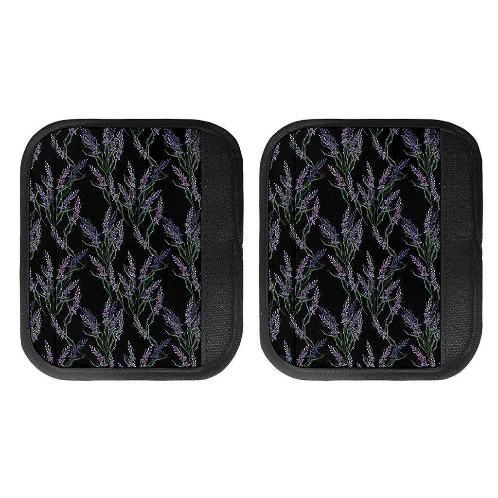 Embroidery Lavender Pattern Print Handle Covers