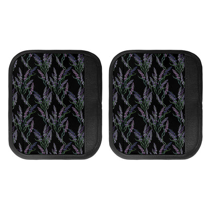 Embroidery Lavender Pattern Print Handle Covers