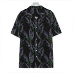 Embroidery Lavender Pattern Print Hawaiian Shirt