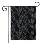 Embroidery Lavender Pattern Print House Flag
