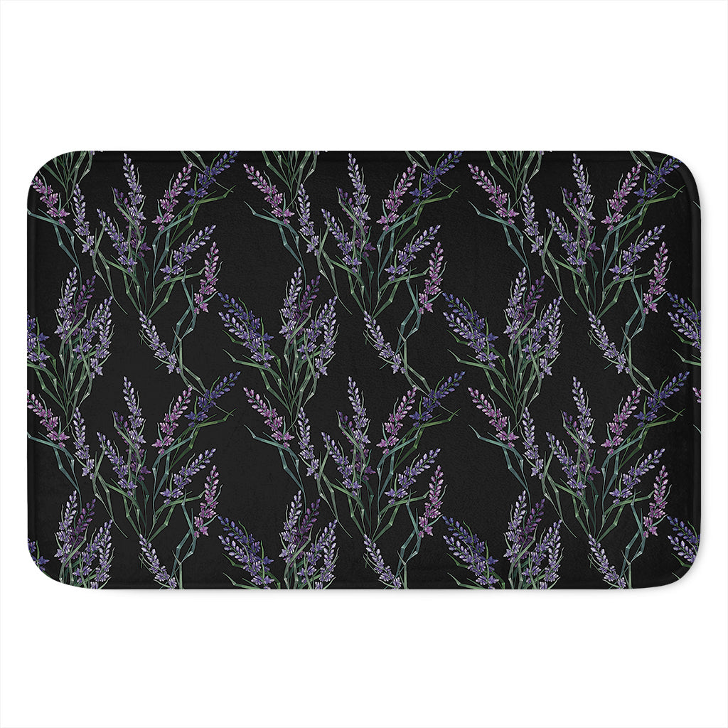 Embroidery Lavender Pattern Print Indoor Door Mat