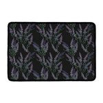 Embroidery Lavender Pattern Print Kitchen Mat