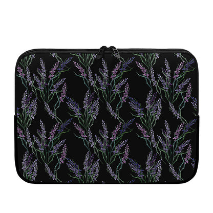Embroidery Lavender Pattern Print Laptop Sleeve