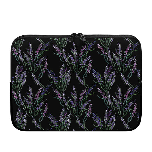Embroidery Lavender Pattern Print Laptop Sleeve