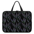 Embroidery Lavender Pattern Print Laptop Sleeve With Handle
