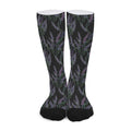 Embroidery Lavender Pattern Print Long Socks
