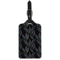 Embroidery Lavender Pattern Print Luggage Tag