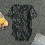 Embroidery Lavender Pattern Print Men's Bodysuit