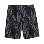 Embroidery Lavender Pattern Print Men's Sports Shorts