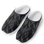 Embroidery Lavender Pattern Print Mesh Casual Shoes