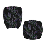 Embroidery Lavender Pattern Print Office Chair Cover