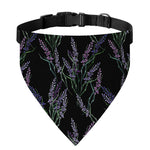 Embroidery Lavender Pattern Print Over The Collar Dog Bandana