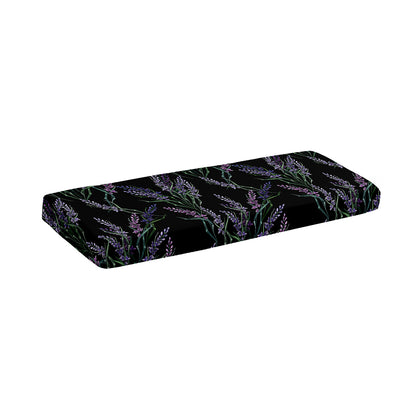 Embroidery Lavender Pattern Print Piano Keyboard Cover