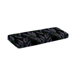 Embroidery Lavender Pattern Print Piano Keyboard Cover