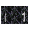 Embroidery Lavender Pattern Print Placemat