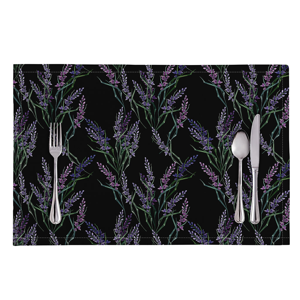 Embroidery Lavender Pattern Print Placemat