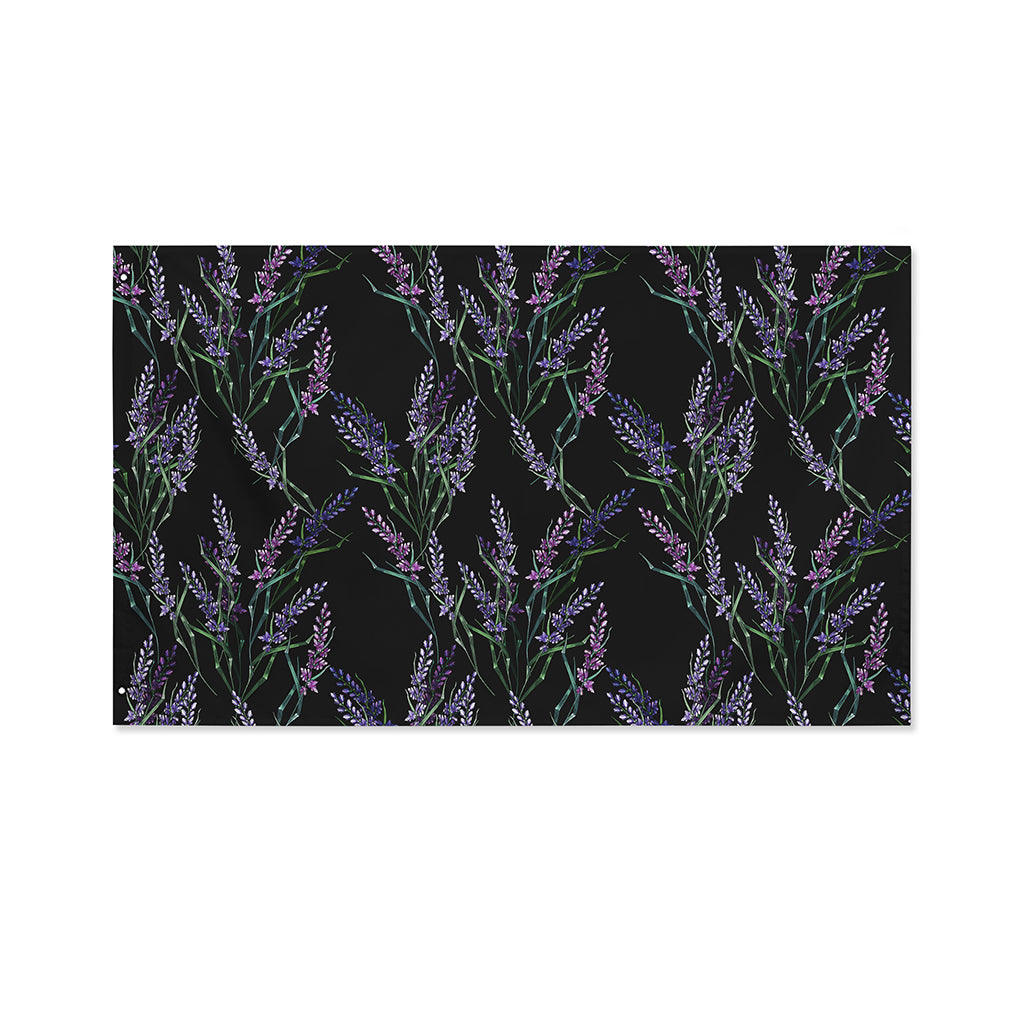 Embroidery Lavender Pattern Print Polyester Flag