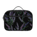 Embroidery Lavender Pattern Print Portable Lunch Bag