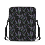 Embroidery Lavender Pattern Print Rectangular Crossbody Bag
