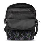 Embroidery Lavender Pattern Print Rectangular Crossbody Bag