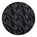 Embroidery Lavender Pattern Print Round Blanket
