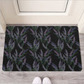 Embroidery Lavender Pattern Print Rubber Doormat