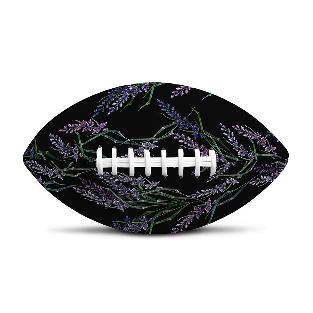 Embroidery Lavender Pattern Print Rugby Ball
